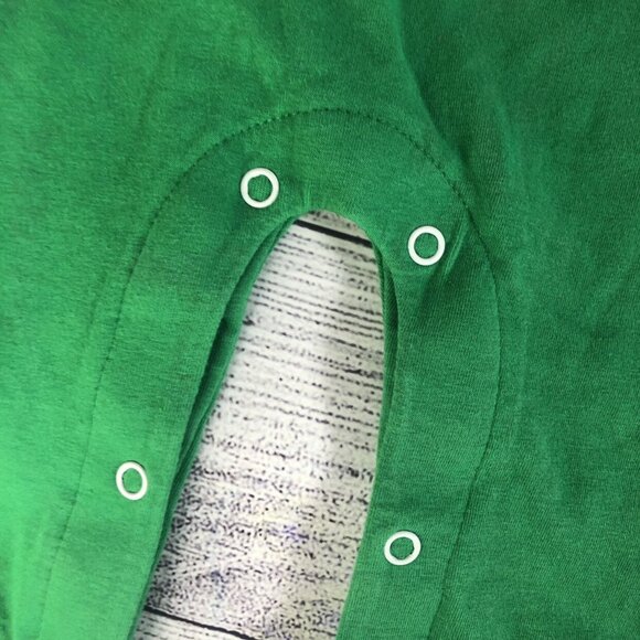 Green Santa 6M Romper Natalie Grant - Picture 2 of 6